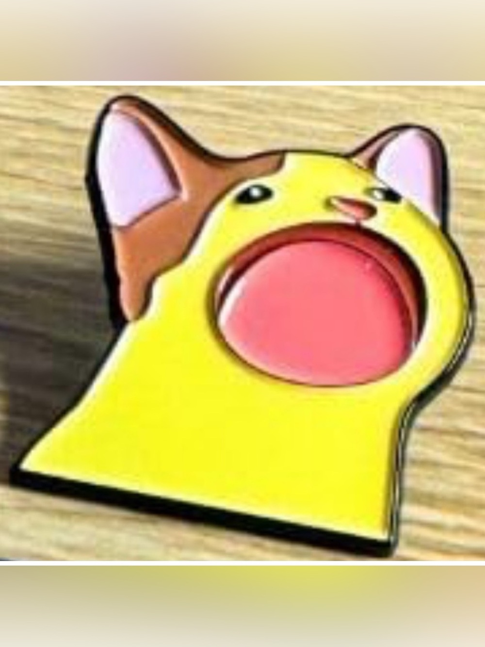 NEW Meowing Cat Enamel Pin Cute Funny Design Yellow Kitty Meow